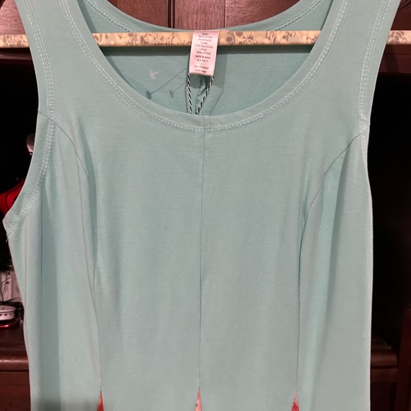 NWT Bubble Dress Aqua & Floral Size L - Picture 9 of 9